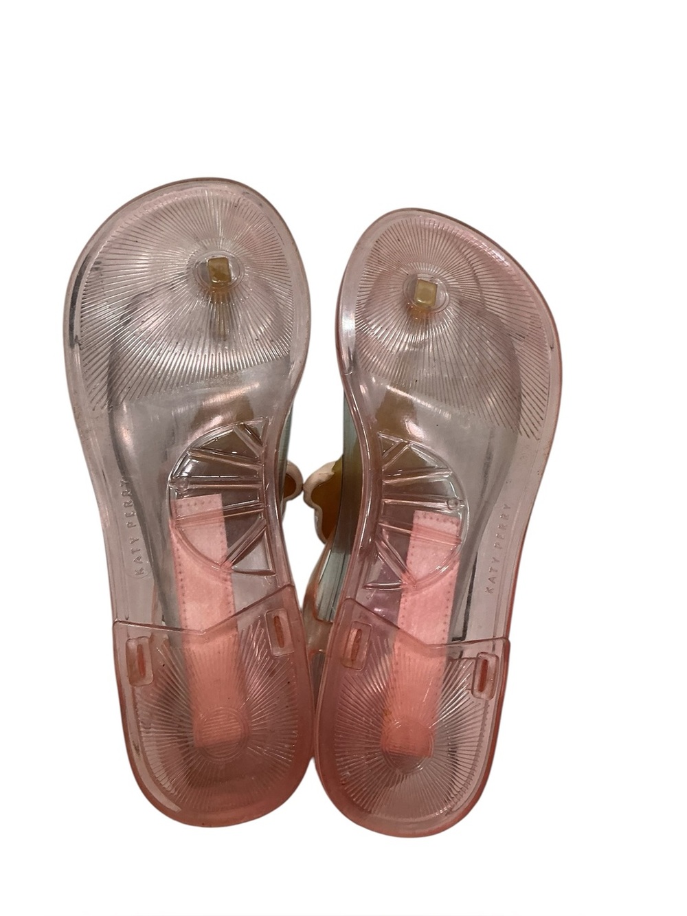 Katy Perry The Sundae Jelly Sandals Pink Ice Cream Cone Thong Size 9. - Picture 10 of 14